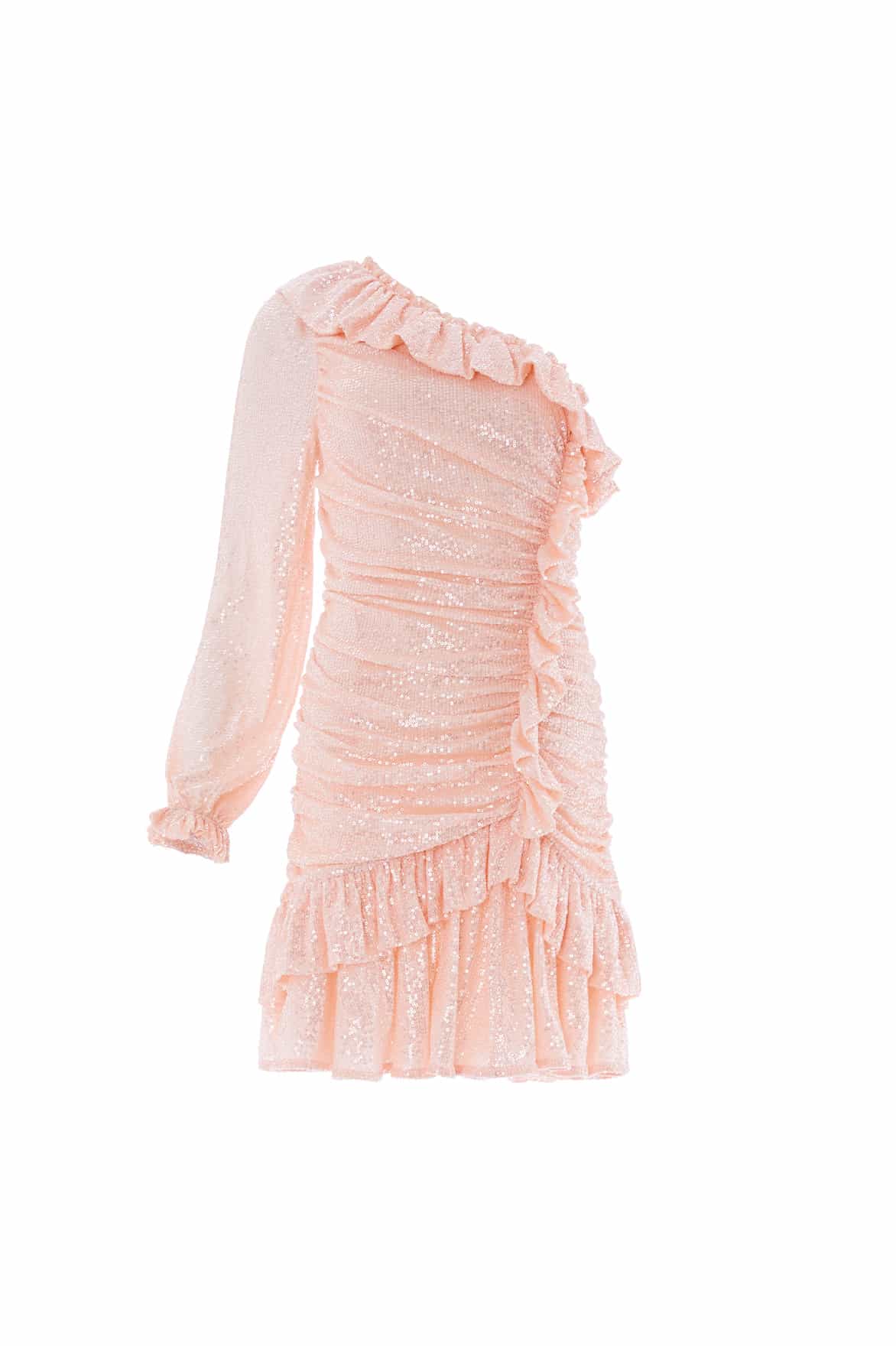 Alessia One-Shoulder Micro Mini Dress - Image 2
