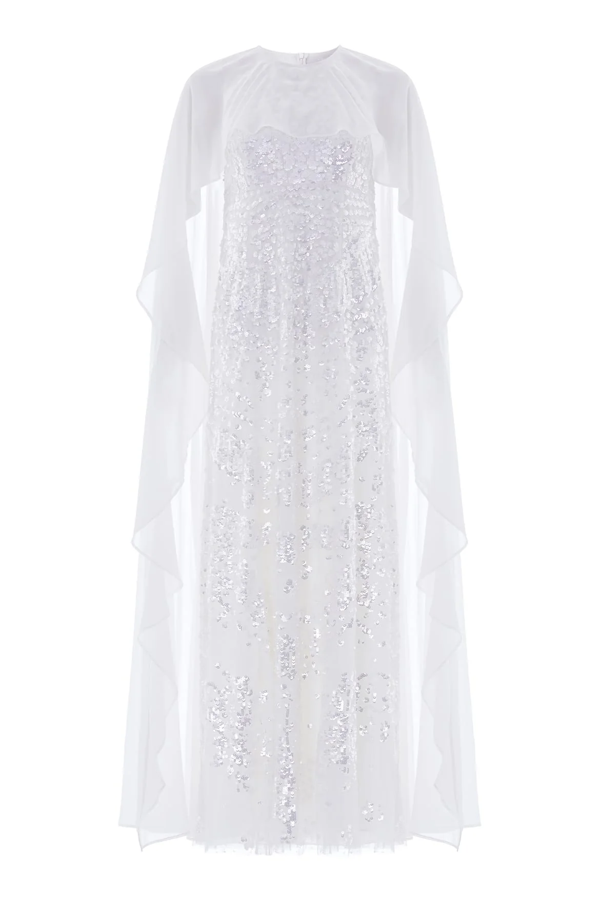 Anais Sequin Cape Gown - Image 2