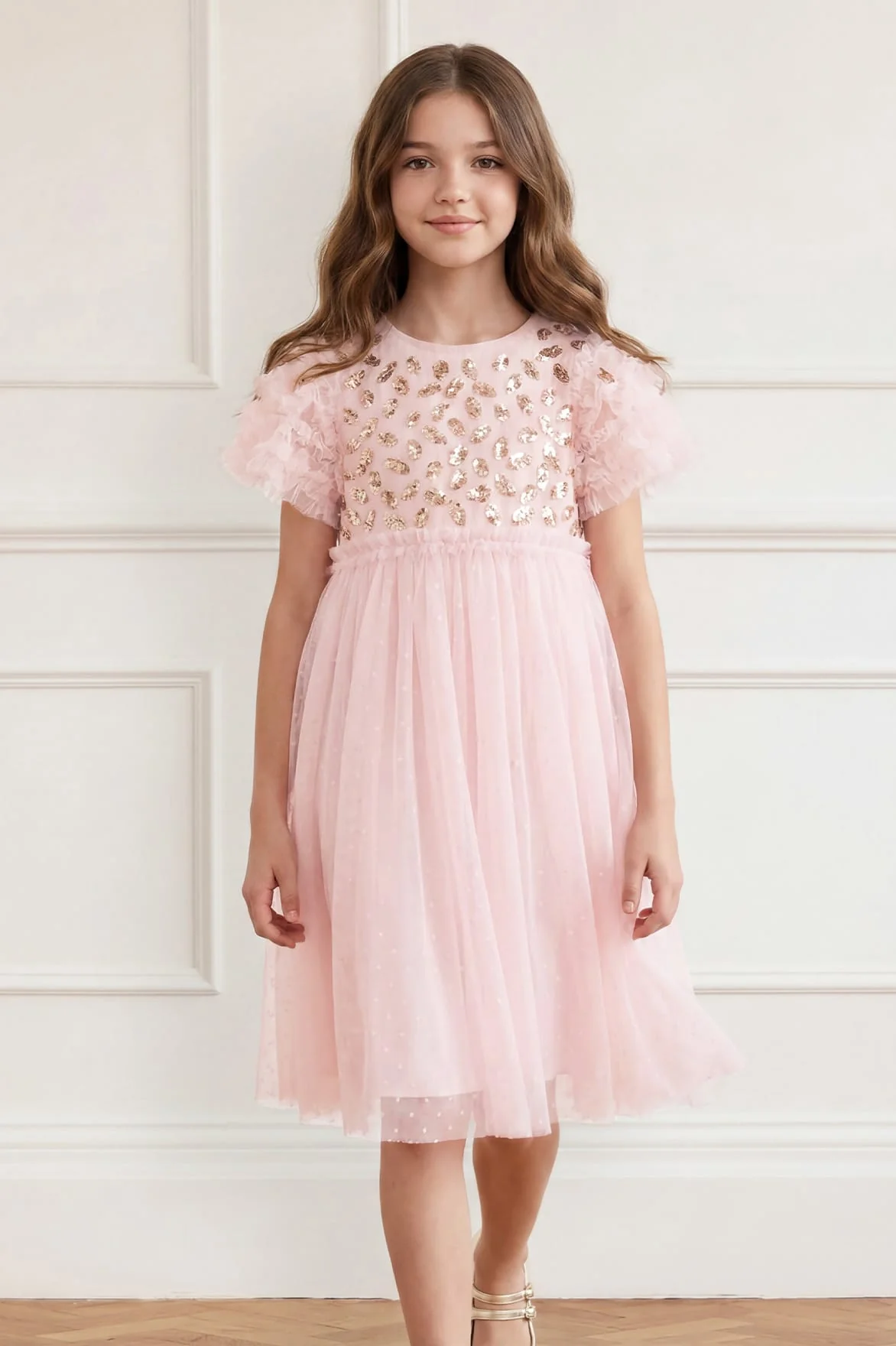 Autumn Leaves Bodice Kids Dress