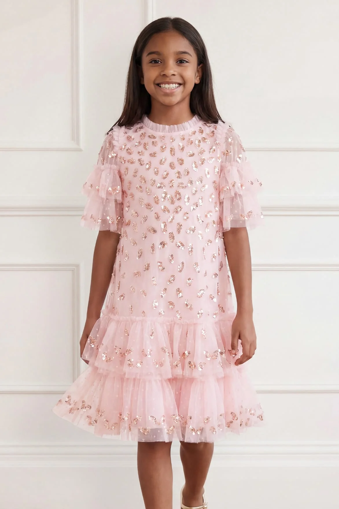 Autumn Leaves Kids Dress - Image 3
