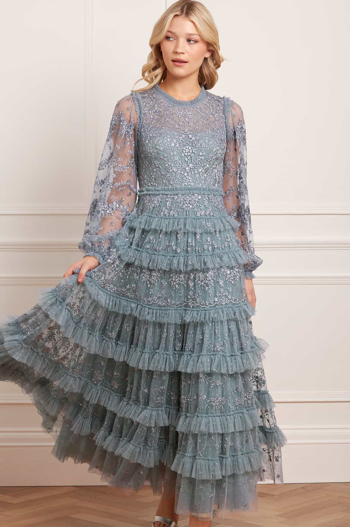 Blossom Lace Ankle Gown