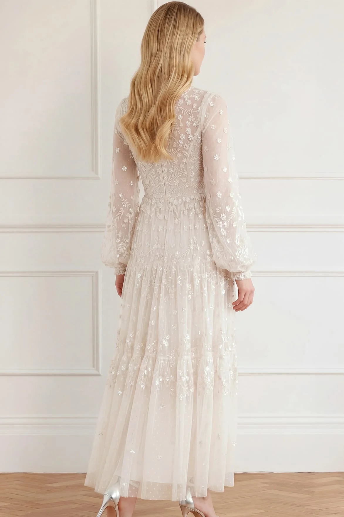 Clover Long Sleeve Ankle Gown - Image 5