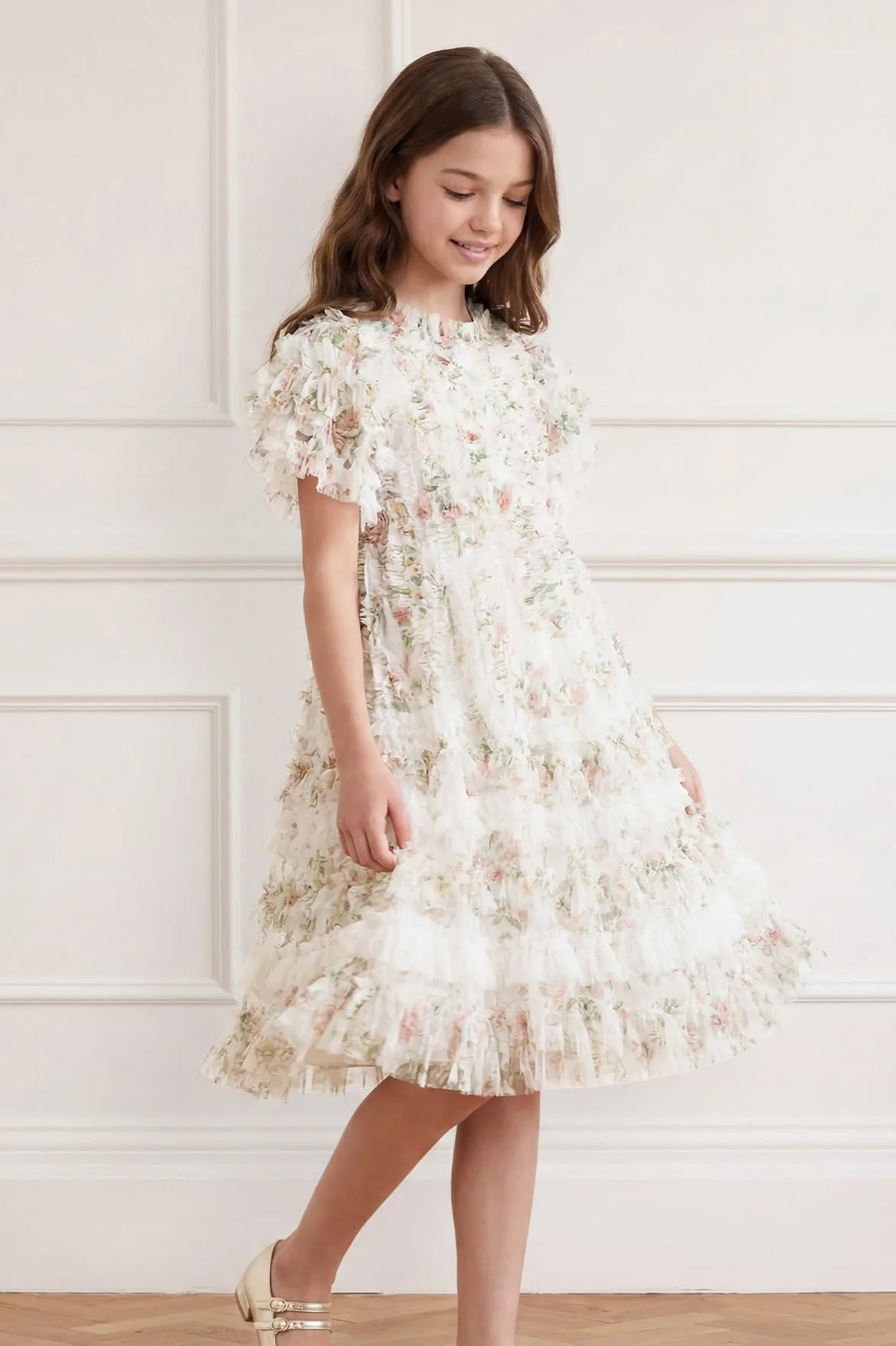 Colette's La Vie En Rose Short Sleeve Kids Dress - Image 3