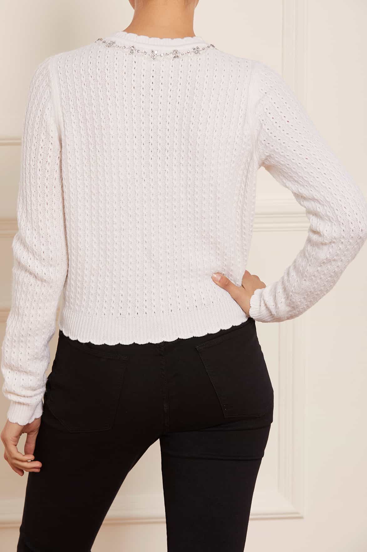 Crystal Border Short Cardigan - Image 6
