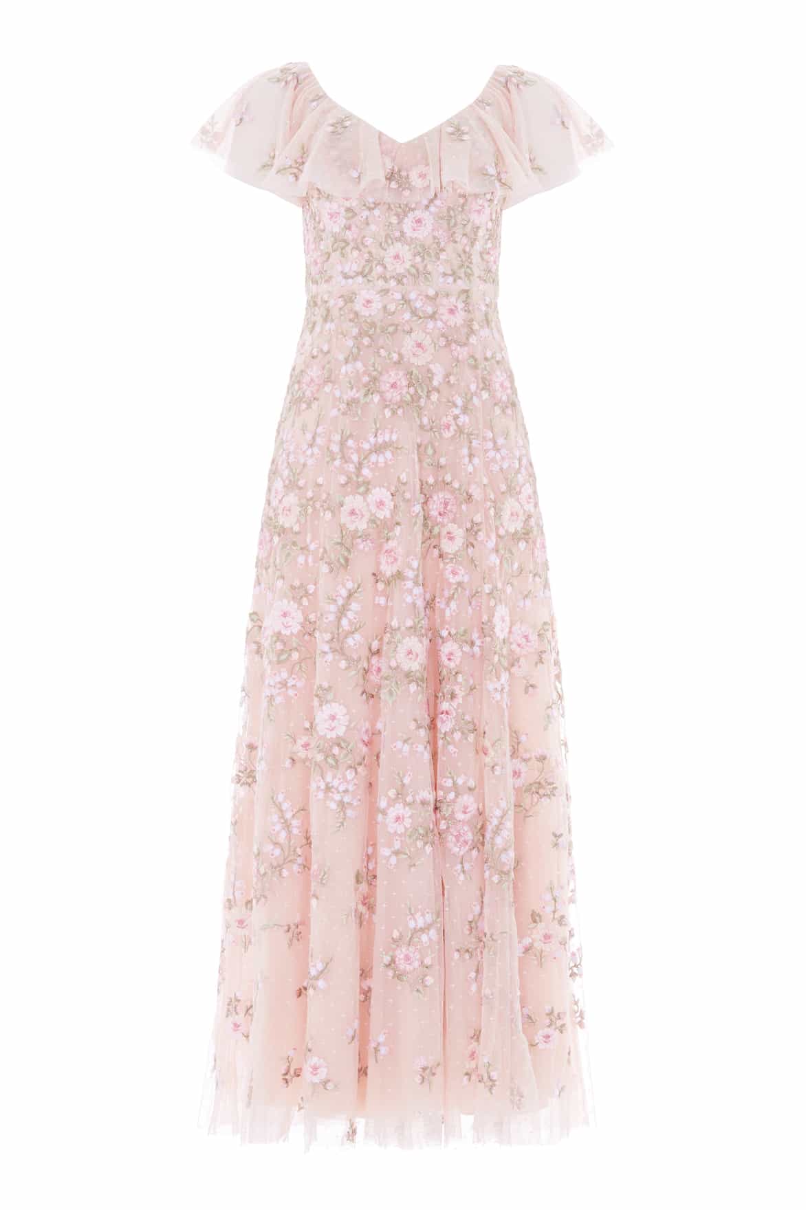 Eden Rose V-Neck Ankle Gown - Image 2