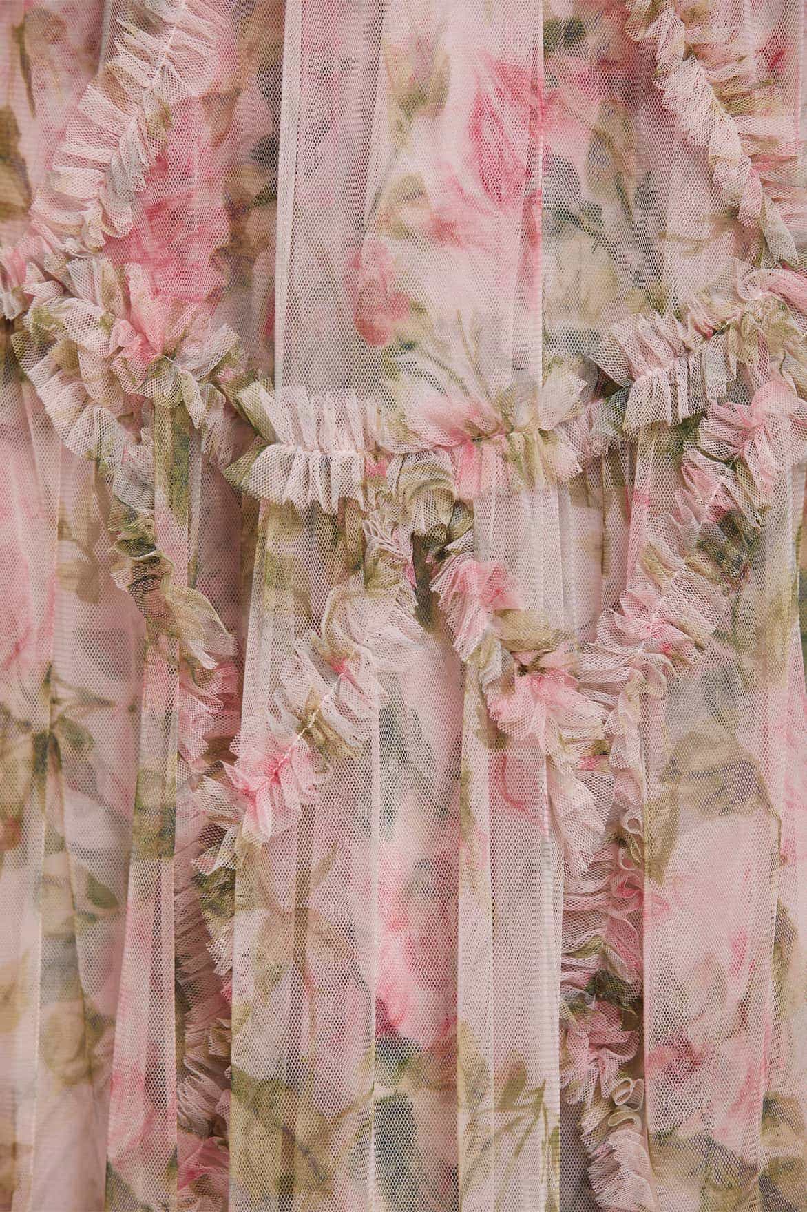 English Rose Diamond Ruffle Ballerina Dress - Image 4