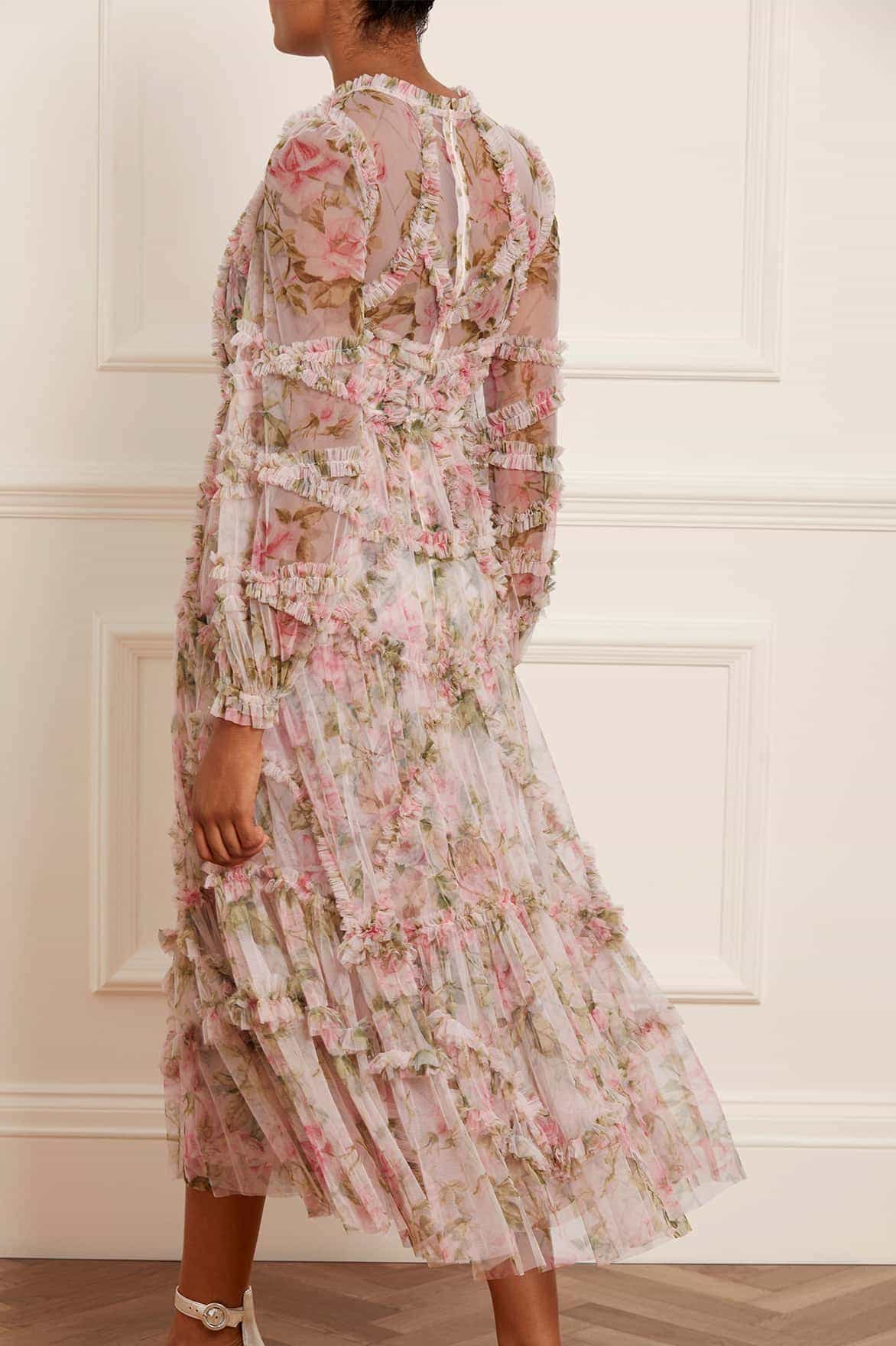 English Rose Diamond Ruffle Ballerina Dress - Image 5