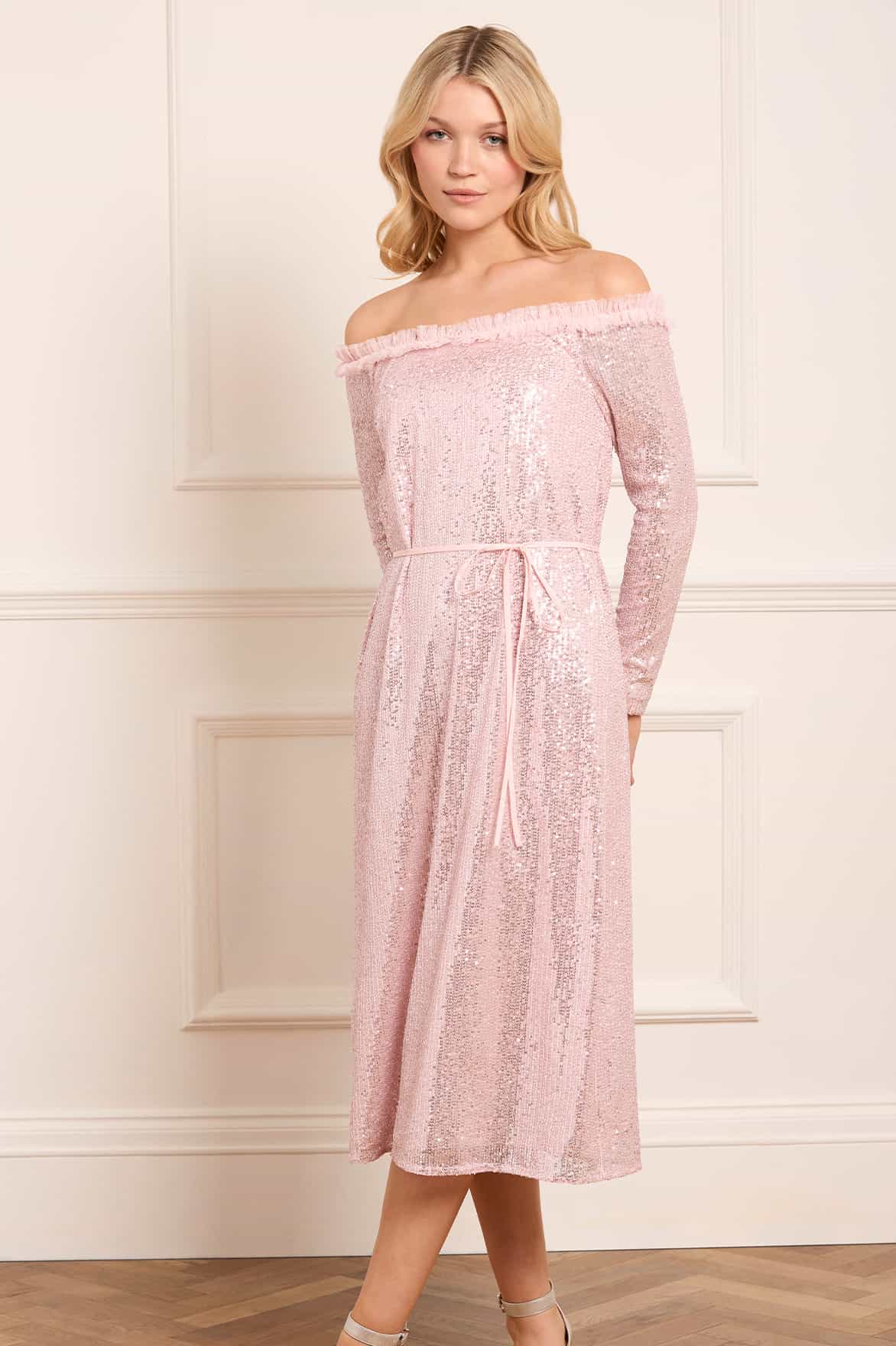 Esme Off-Shoulder Ballerina Dress - Image 3