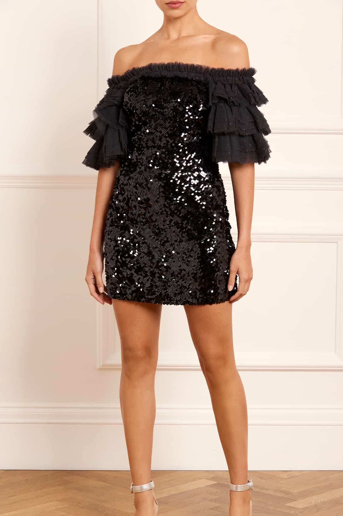 Essie Off-Shoulder Micro Mini Dress - Image 3
