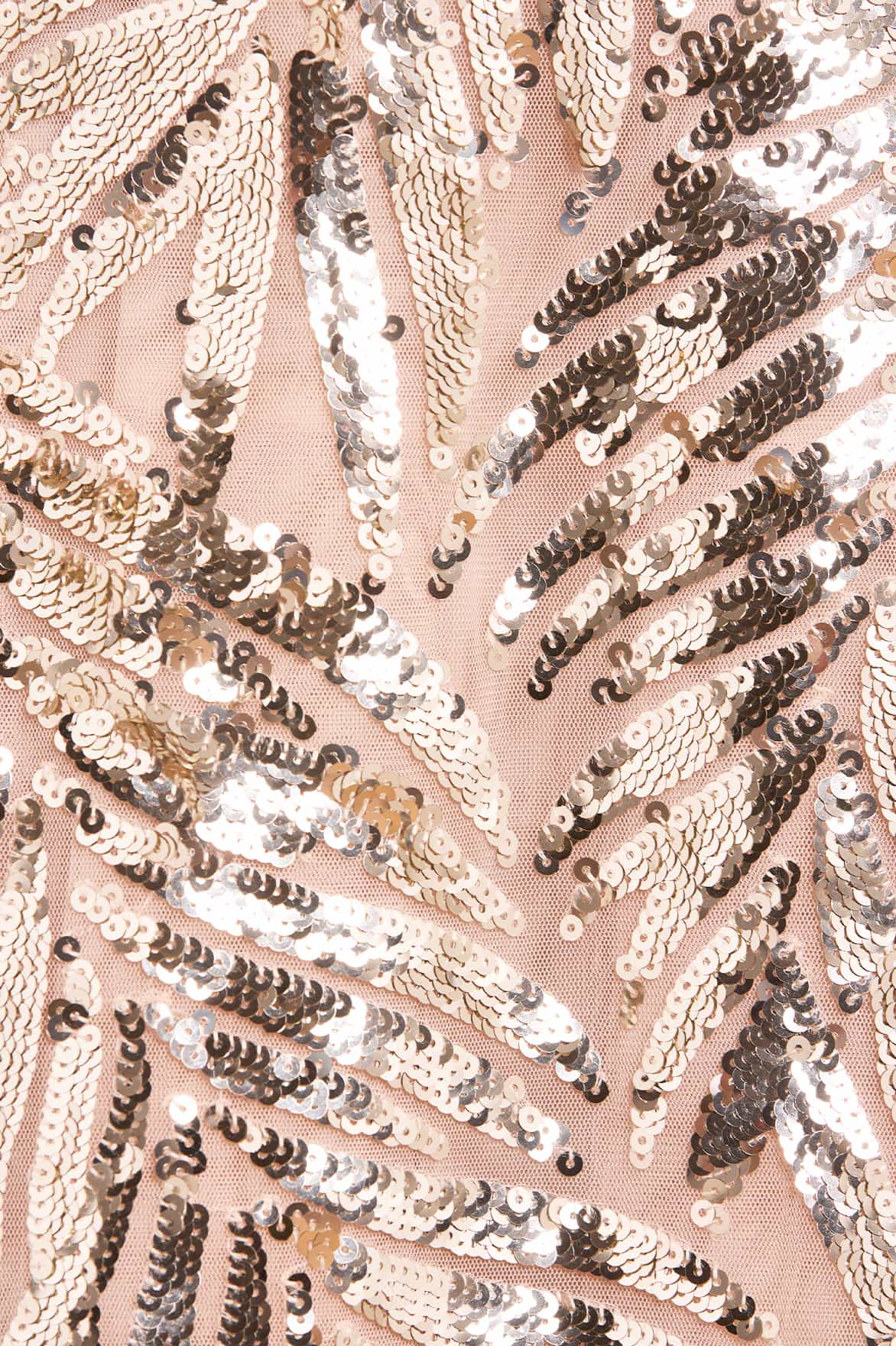 Feather Sequin Short Open Cape - Image 4