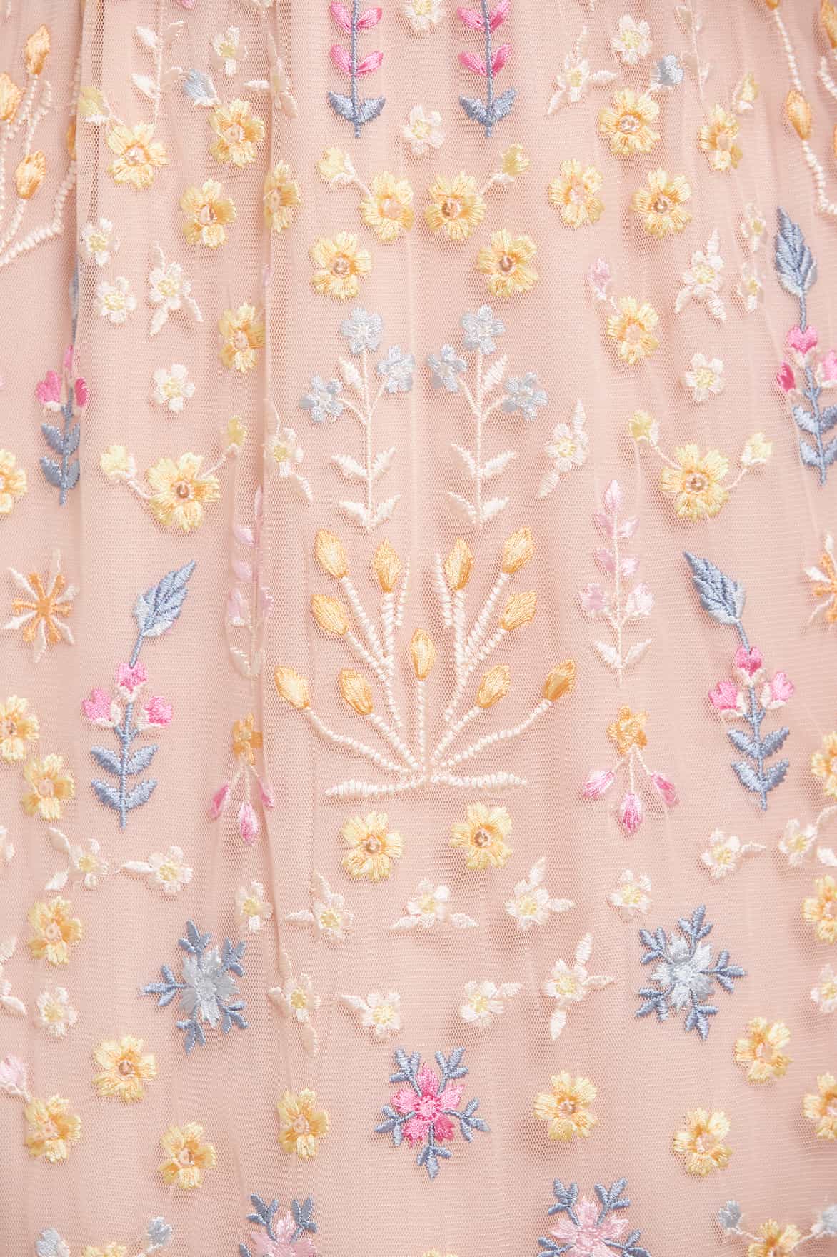 Flowerbed Embroidery Ankle Gown - Image 4