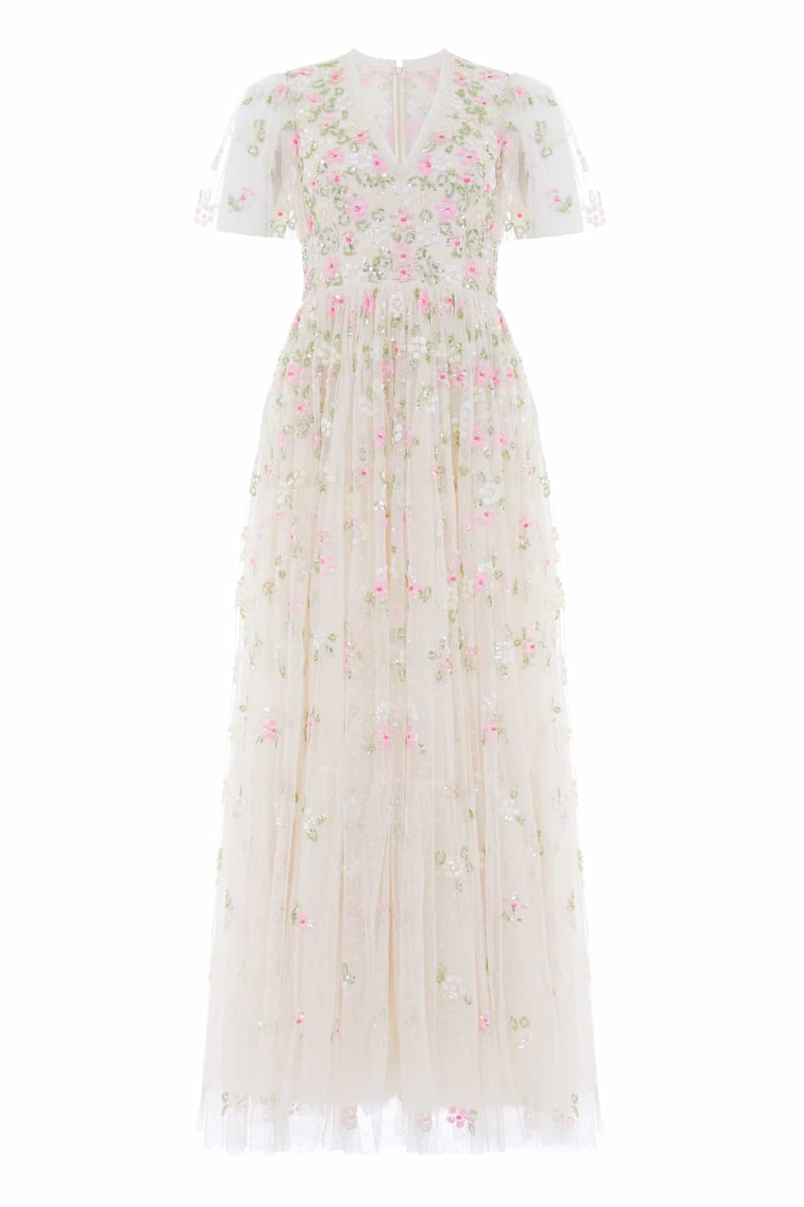Freesia Shimmer V-Neck Gown - Image 3