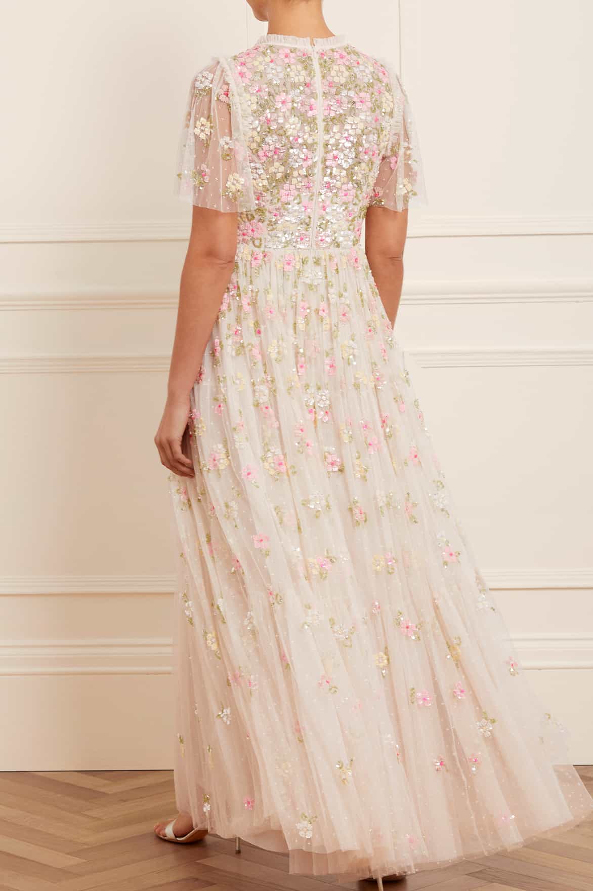 Freesia Shimmer V-Neck Gown - Image 5
