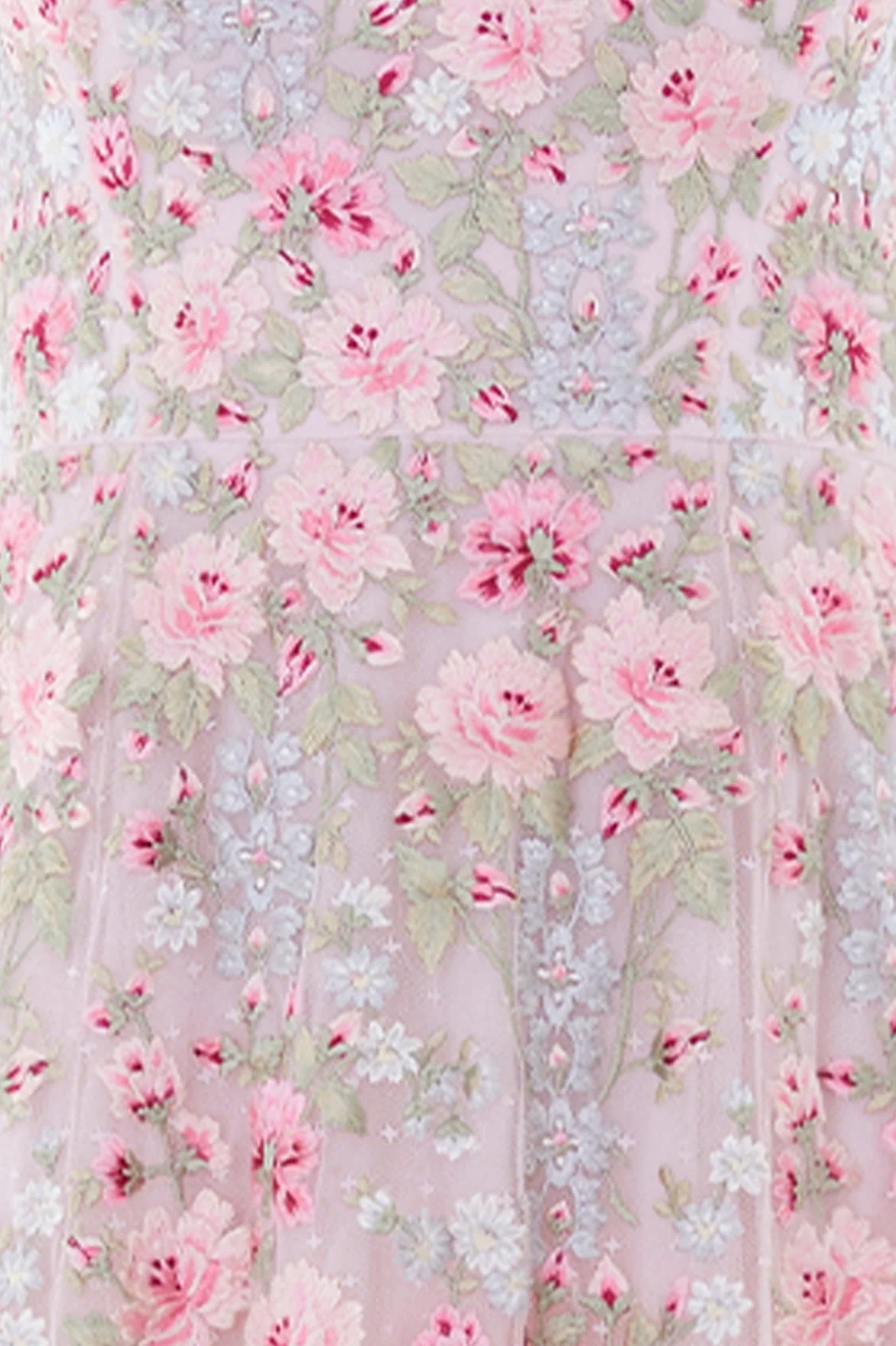 Garden Rose Long Sleeve Ankle Gown - Image 5