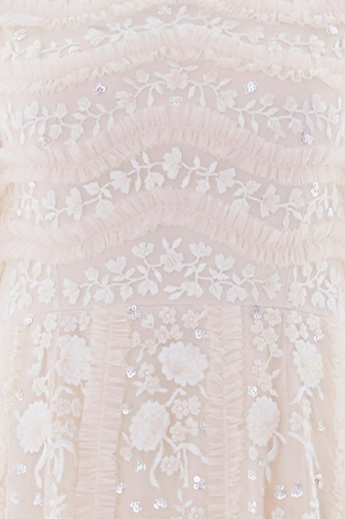 Gianna Ruffle Short Sleeve Ankle Gown - Image 4