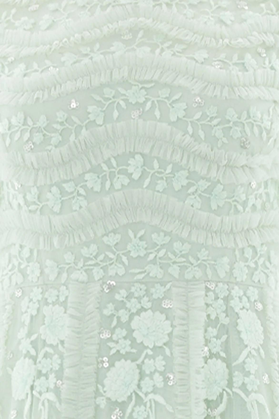 Gianna Ruffle Short Sleeve Ankle Gown - Image 4