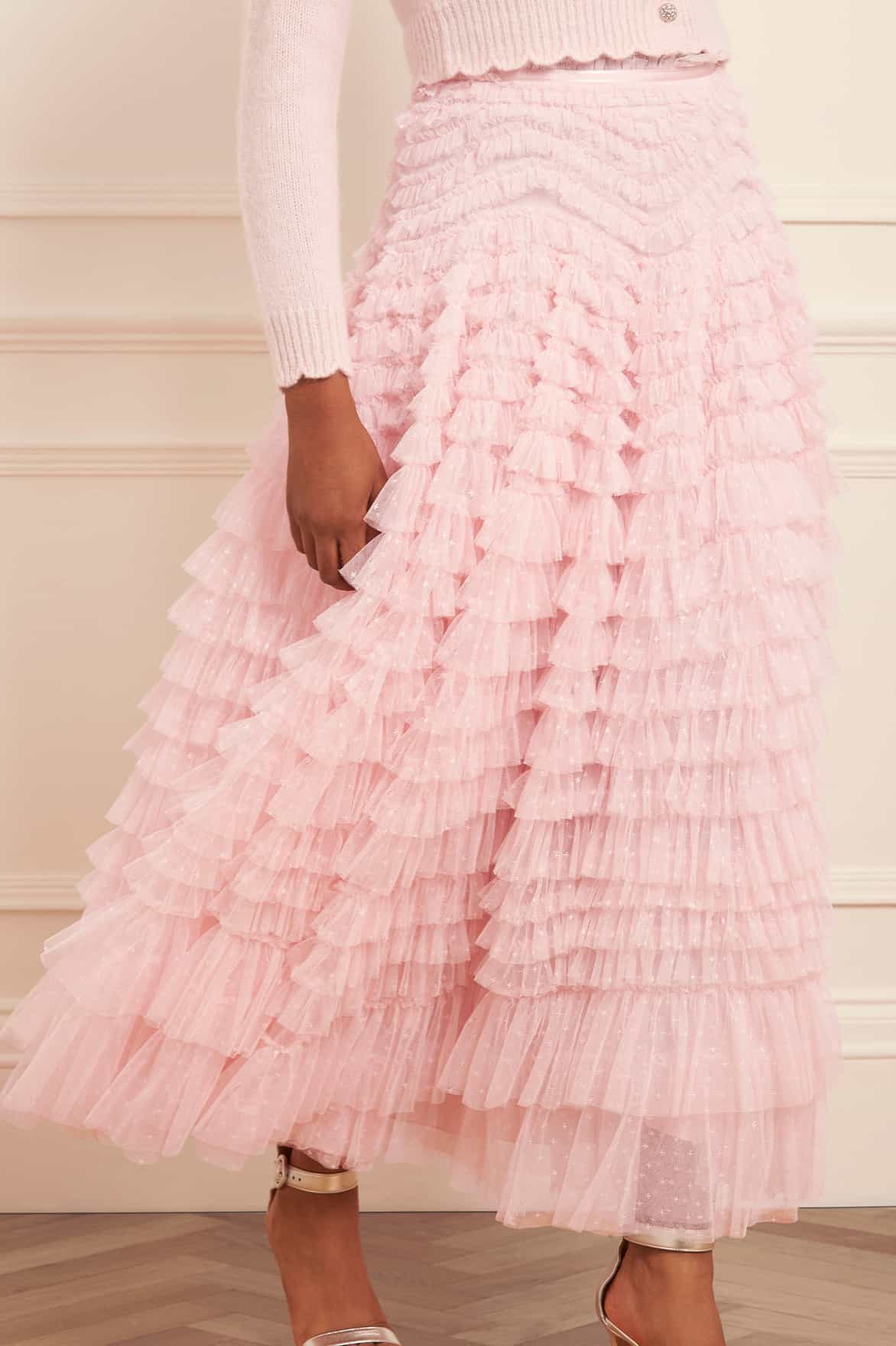 Hattie Ruffle Ankle Skirt