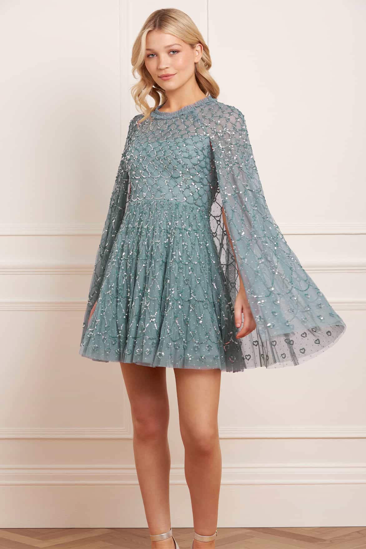 Heart Lattice Micro Mini Dress - Image 3