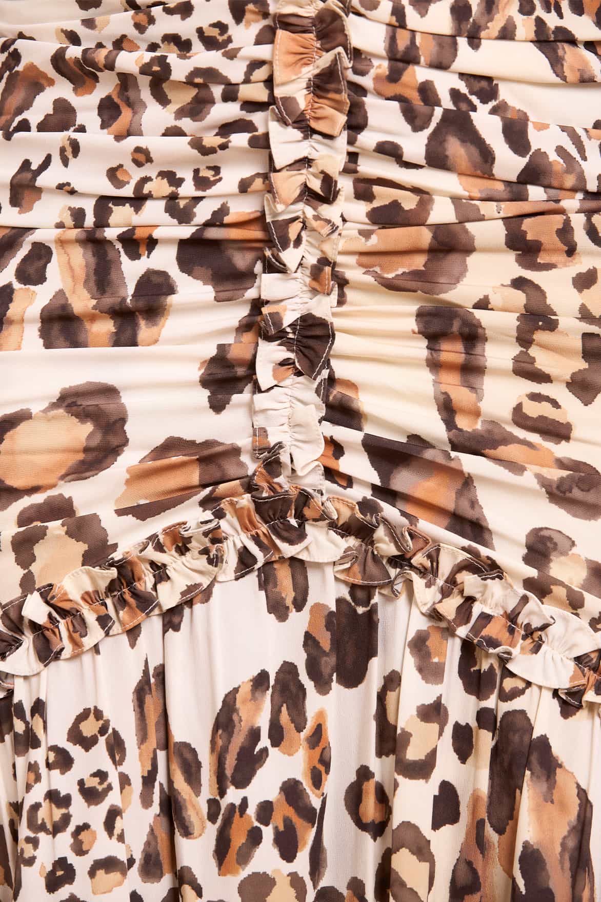 Leopard Ellen Crepe Micro Mini Dress - Image 5