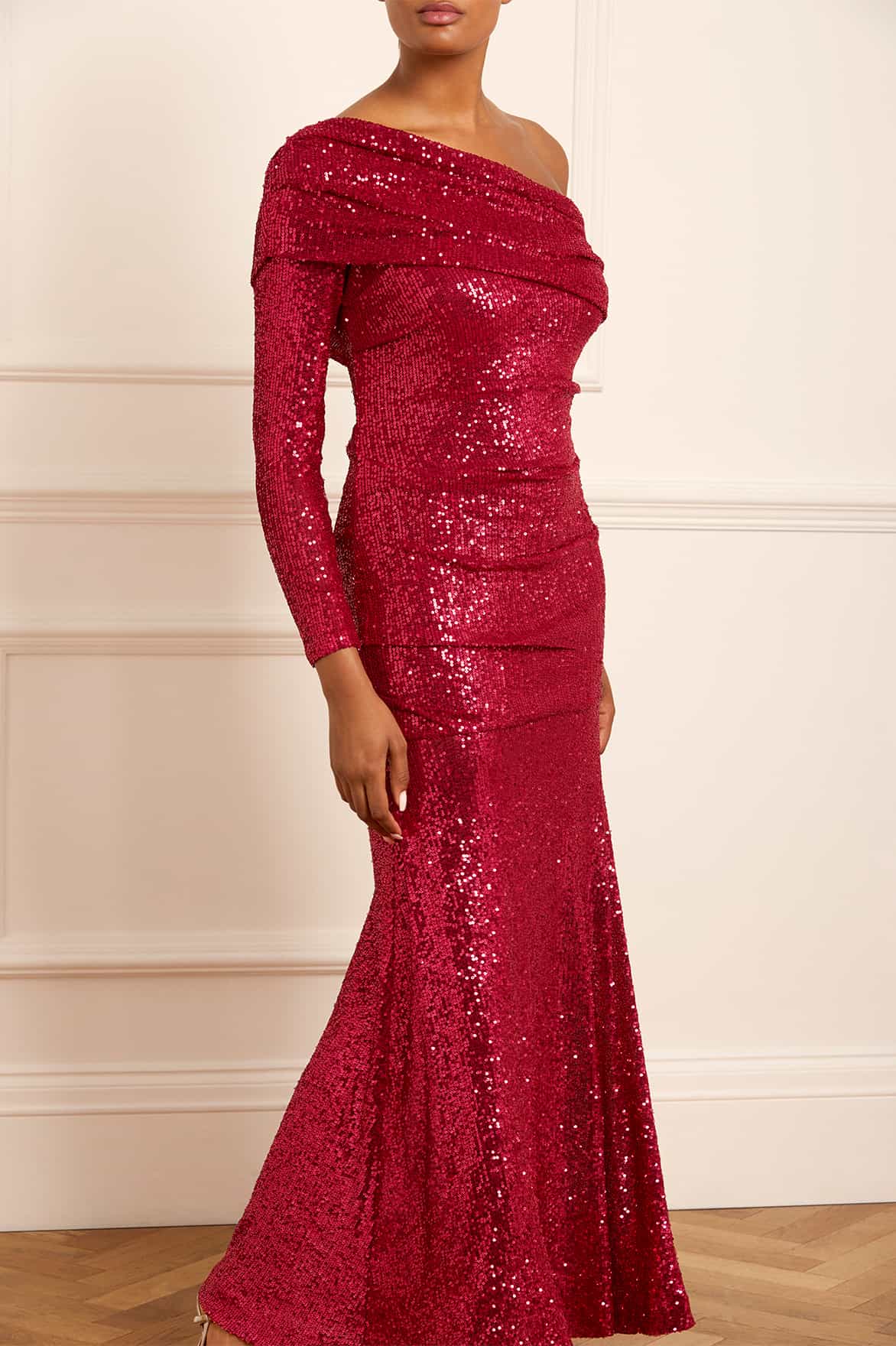 Nova One-Shoulder Ankle Gown - Image 3