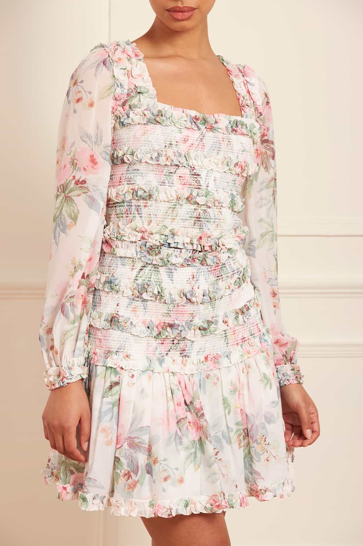 Paradise Garden Maria Chiffon Micro Mini Skirt - Image 3