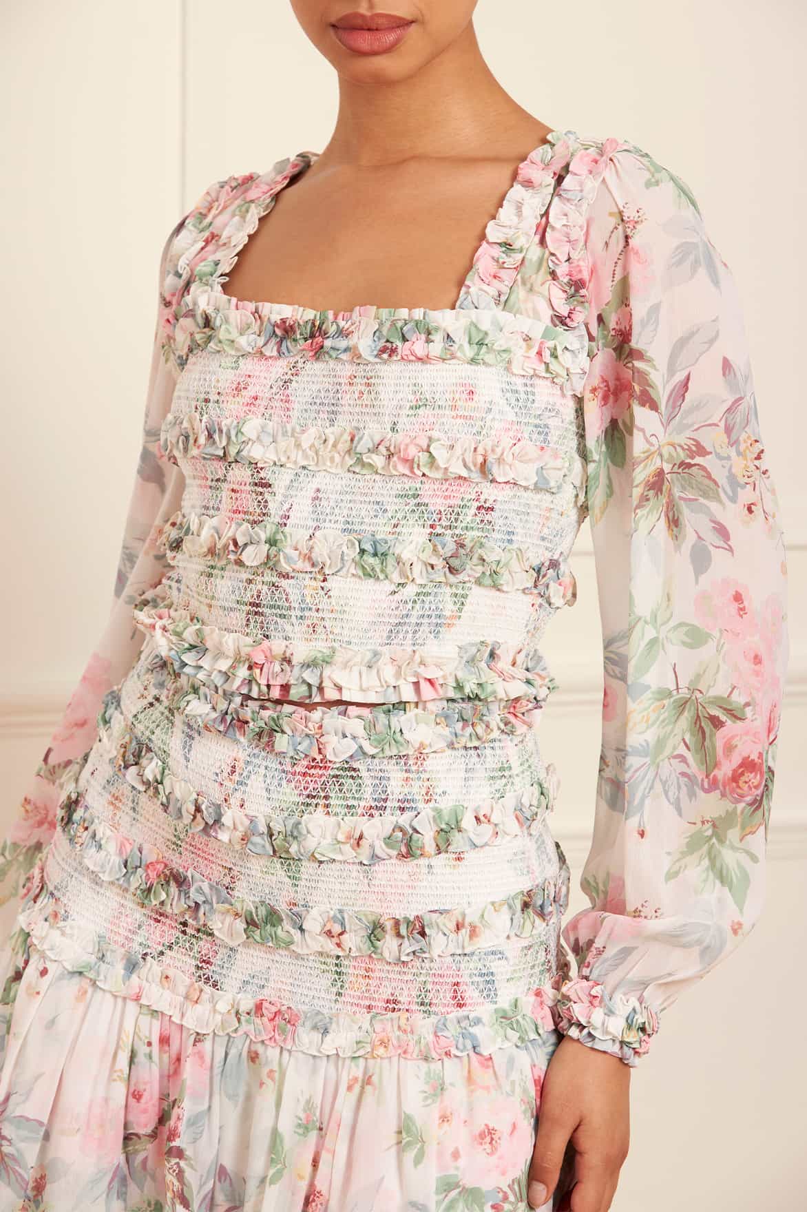 Paradise Garden Maria Chiffon Micro Mini Skirt - Image 4