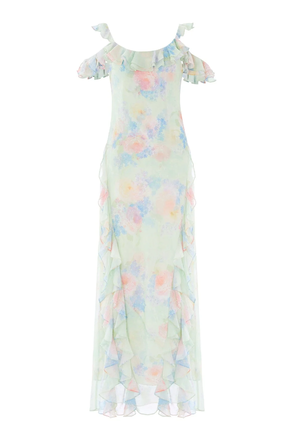 Peony Bloom Georgette Cami Gown - Image 2