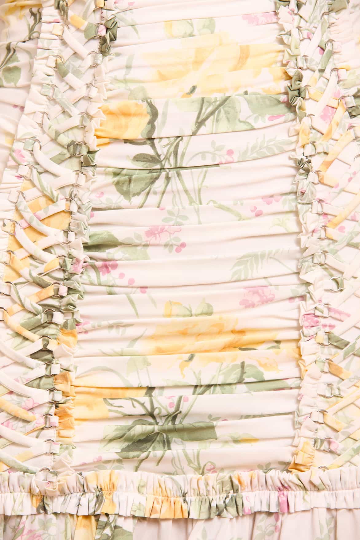 Rose Crepe Long Sleeve Micro Mini Dress - Image 3
