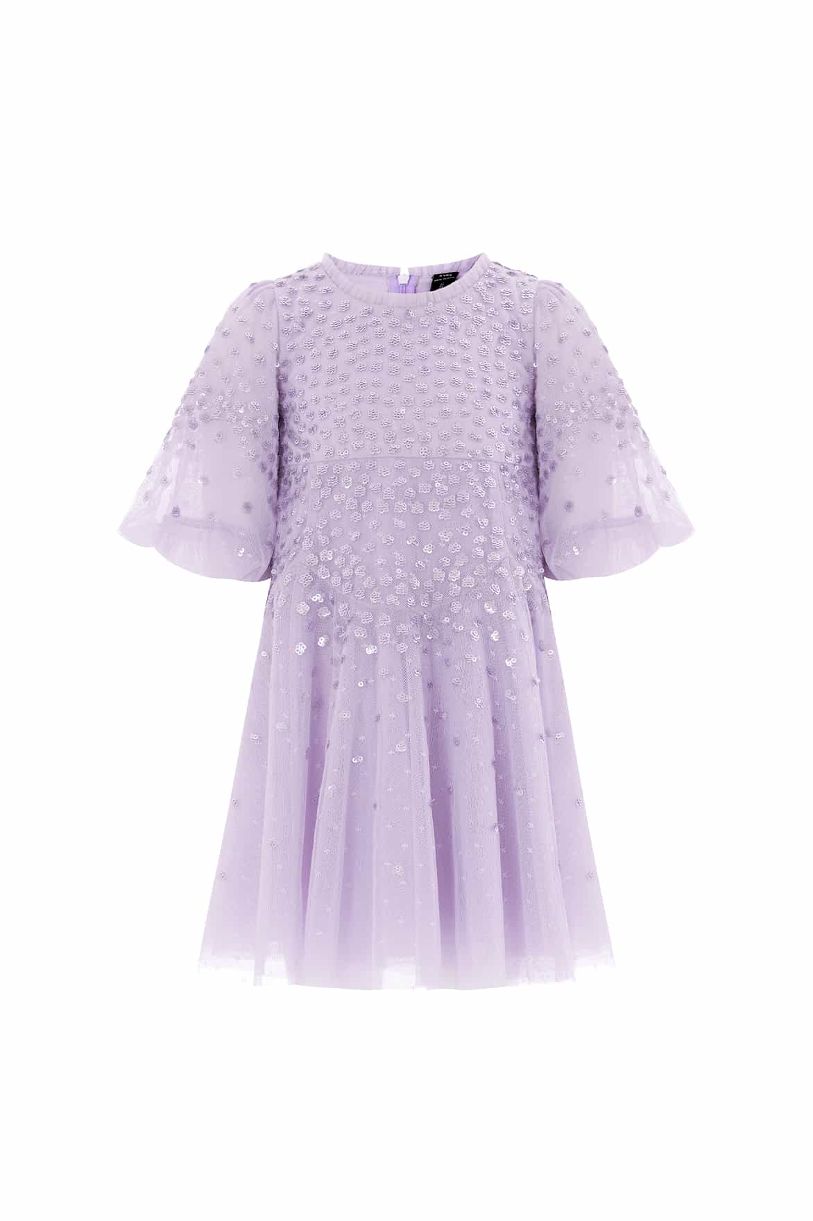Scallop Sequin Kids Dress - Image 2