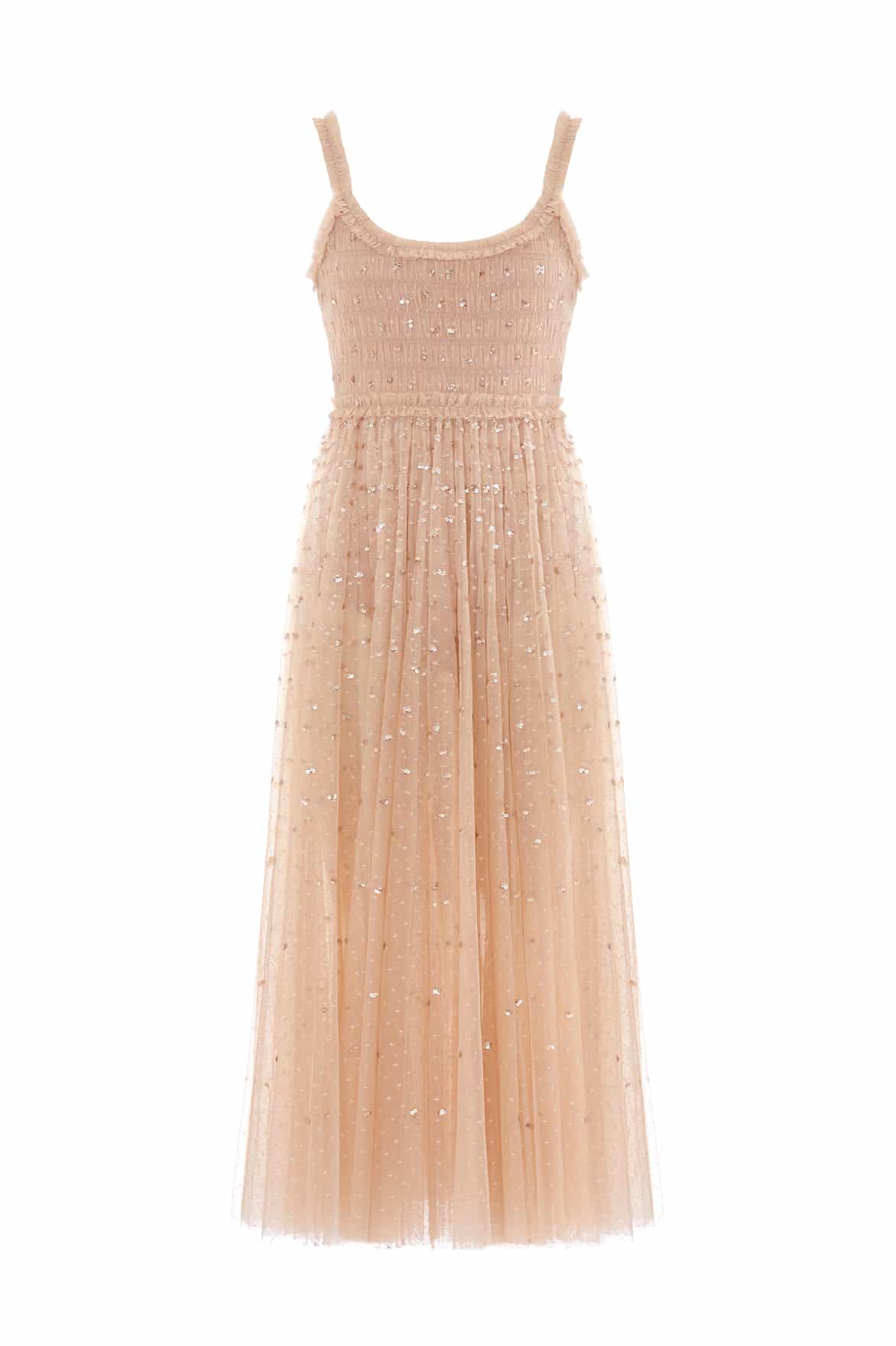 Sequin Giselle Smocked Cami Ankle Gown - Image 2