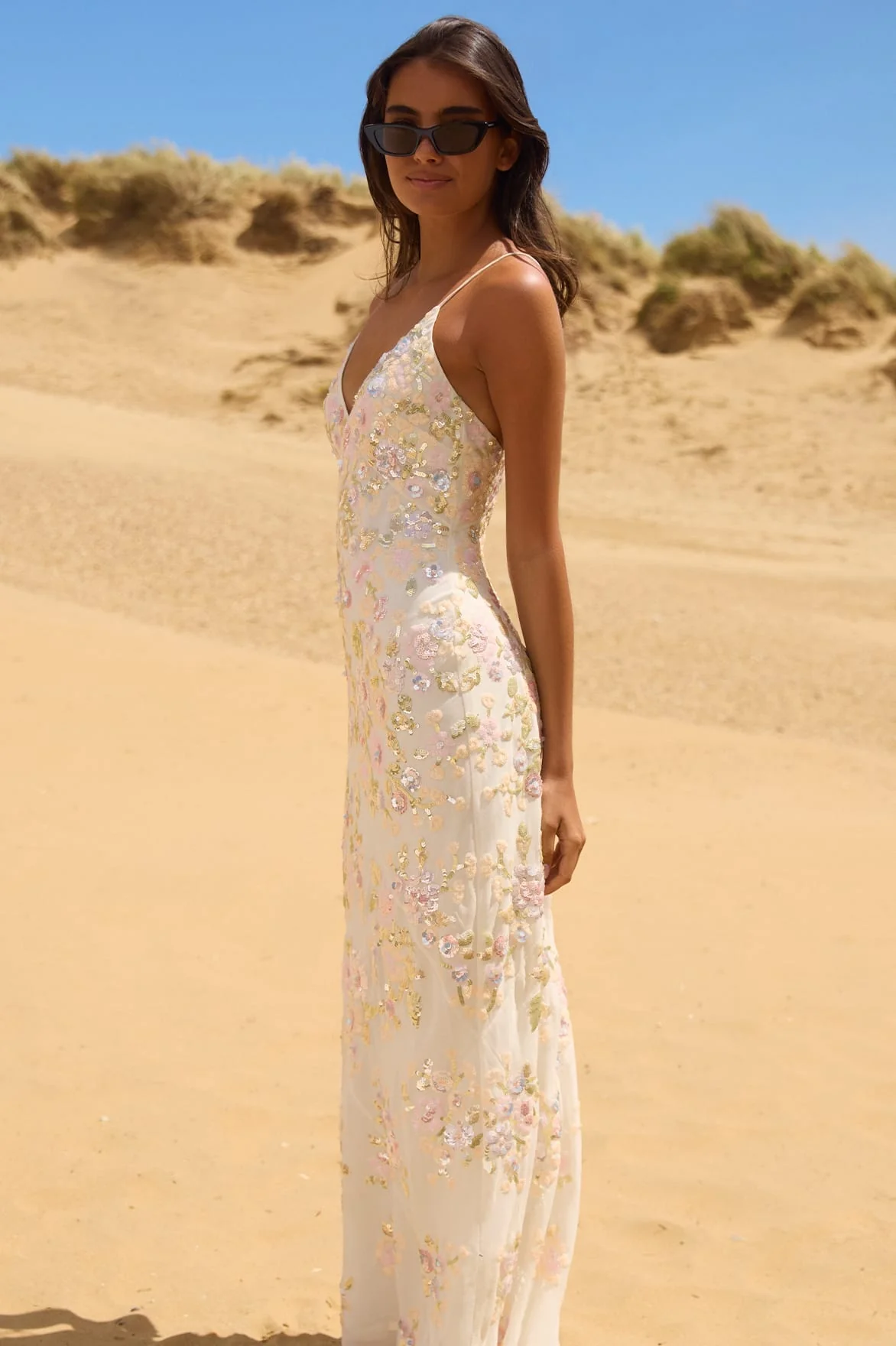 Sequin Paradise Georgette Cami Gown - Image 6