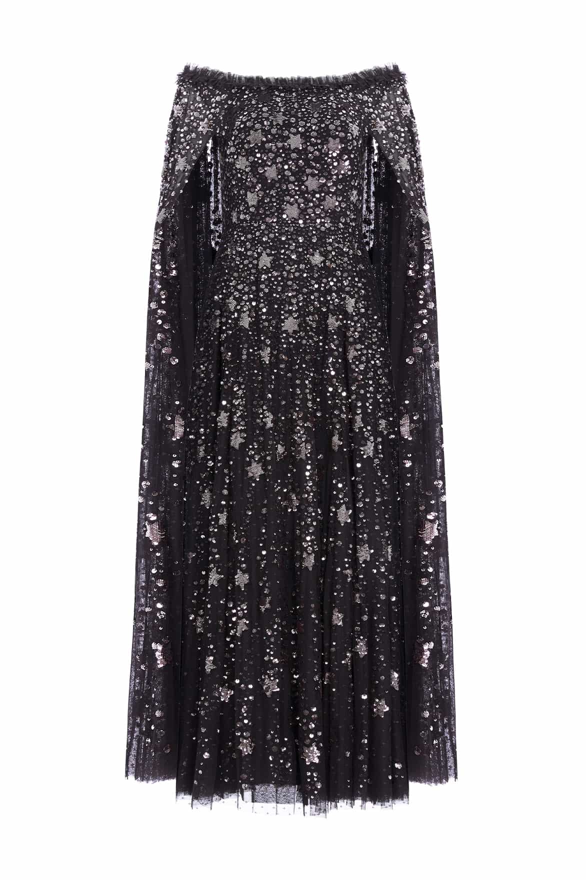 Shooting Stars Cape Ankle Gown - Image 3