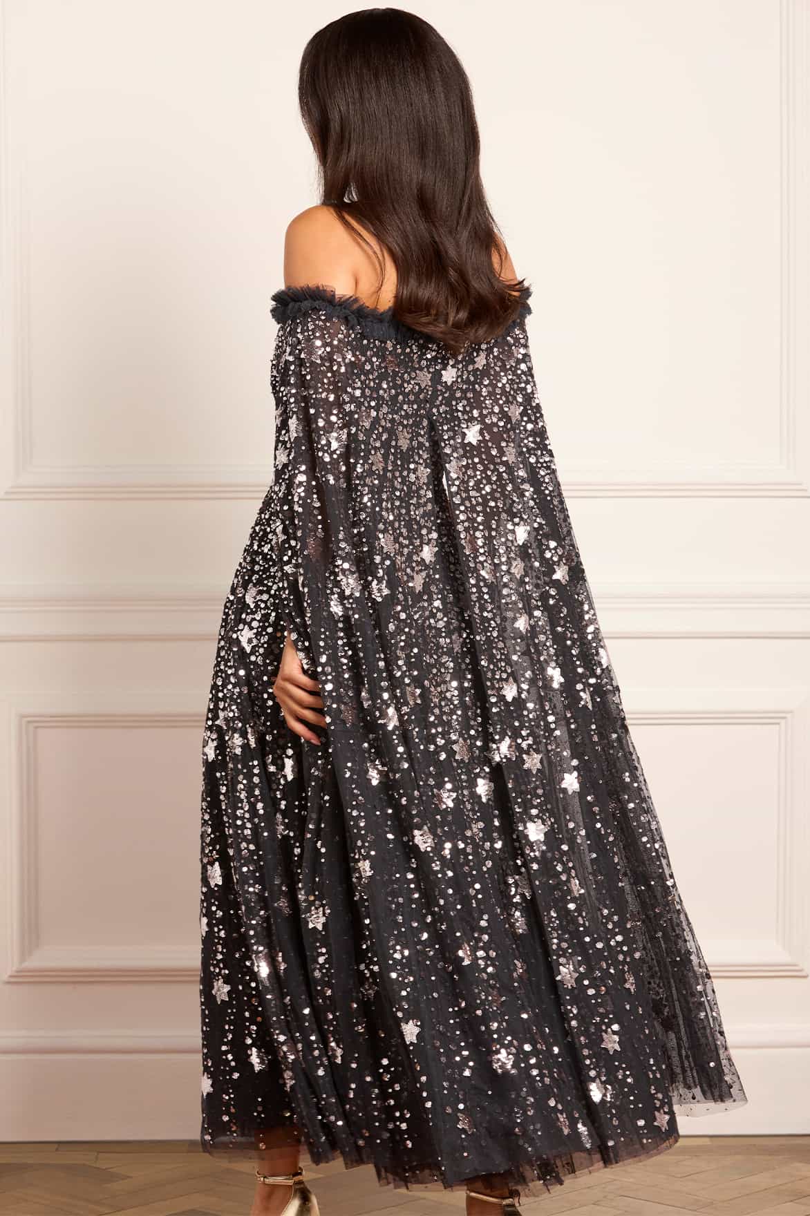 Shooting Stars Cape Ankle Gown - Image 6