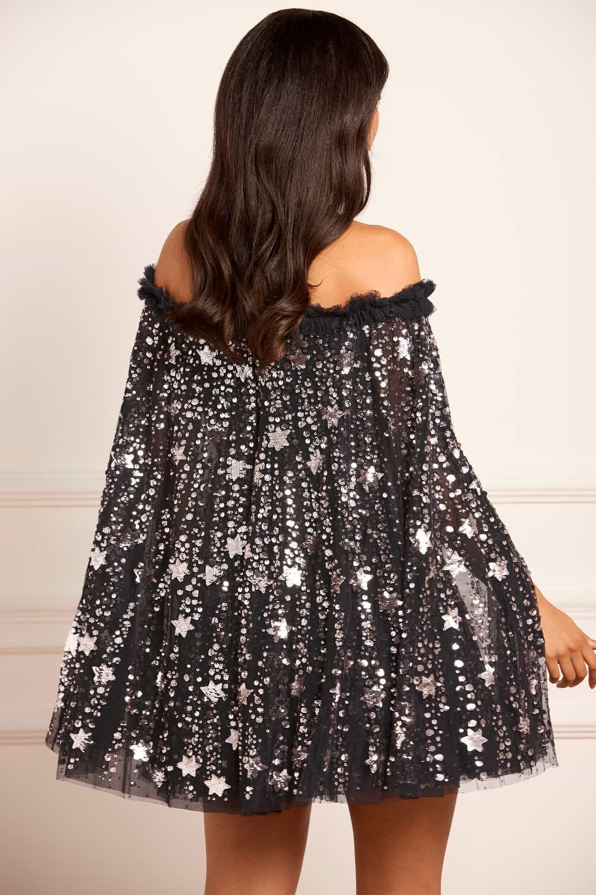 Shooting Stars Cape Micro Mini Dress - Image 5