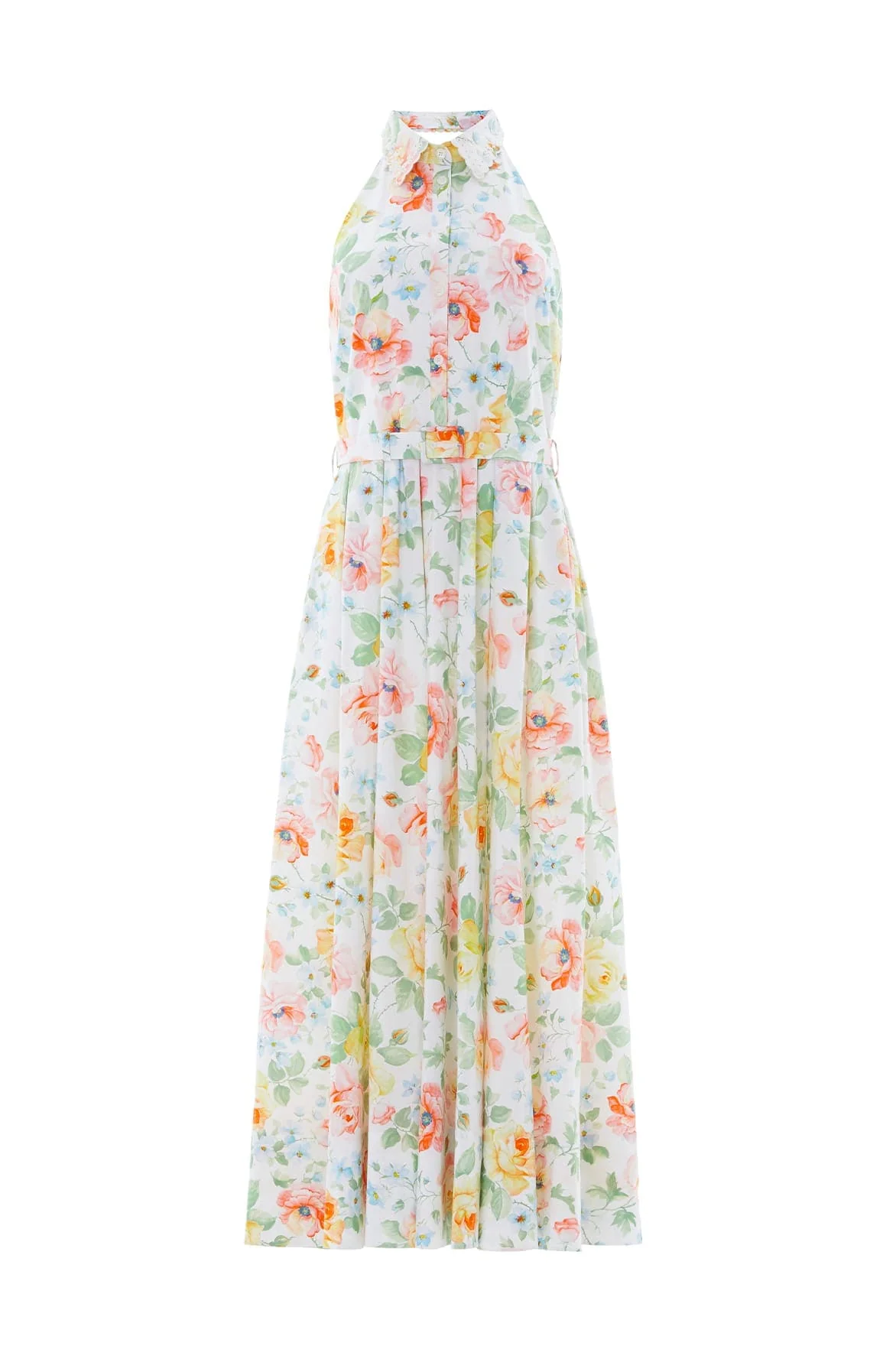 Sienna Rose Cotton Halter Ankle Gown - Image 2