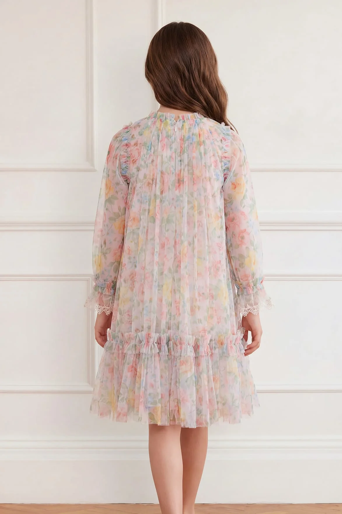 Sienna Rose Long Sleeve Kids Dress - Image 4