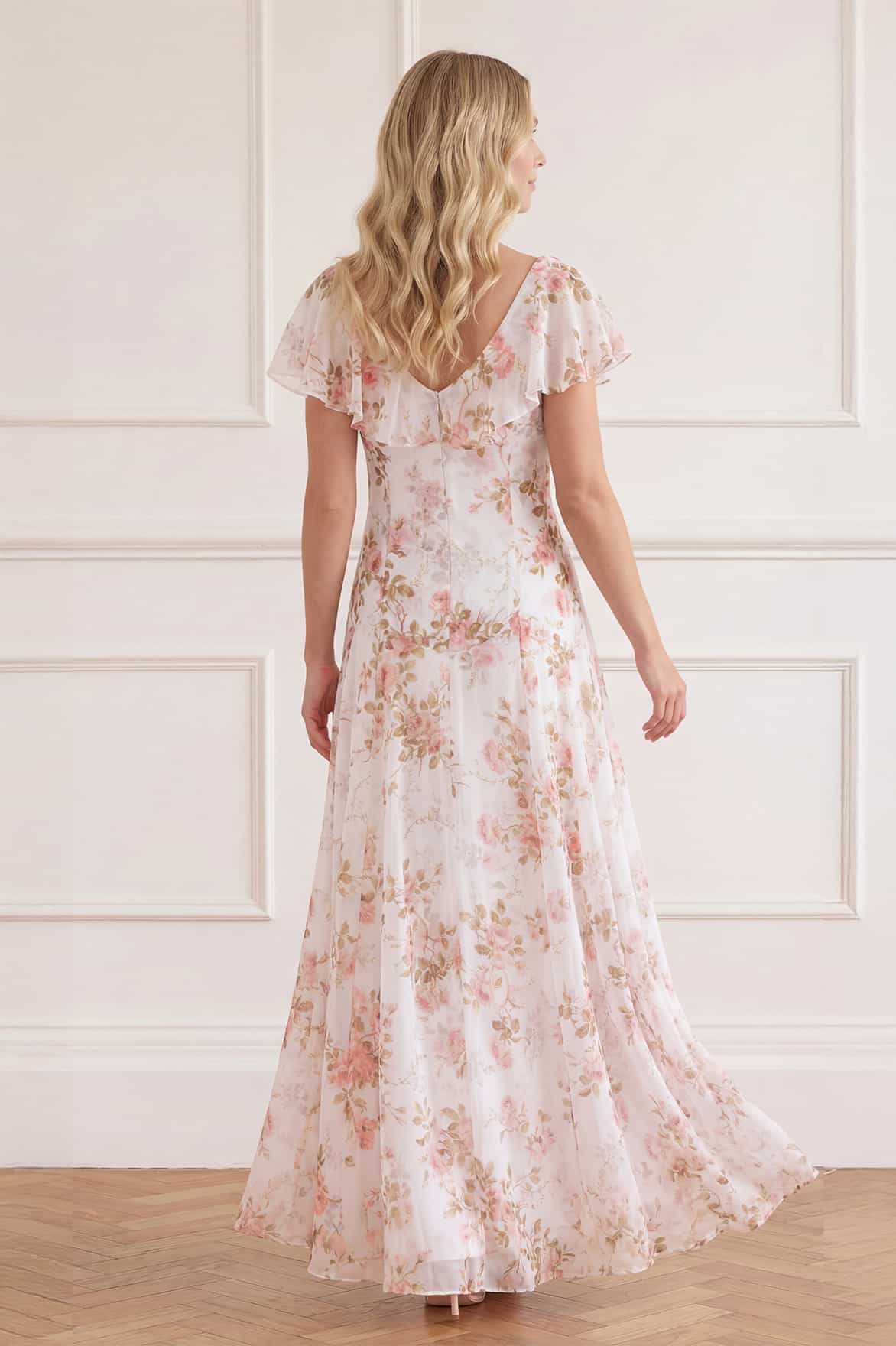 Summer's Rose Georgette Ankle Gown - Image 6