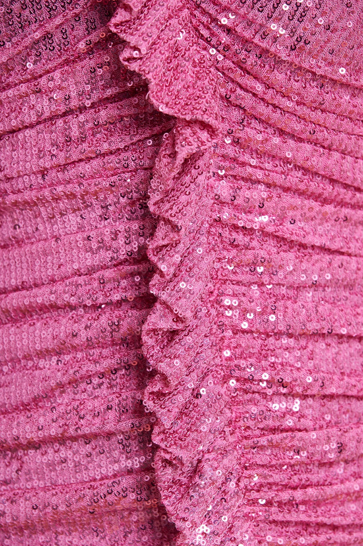Sunbeam Rouched Long Sleeve Micro Mini Dress - Image 4