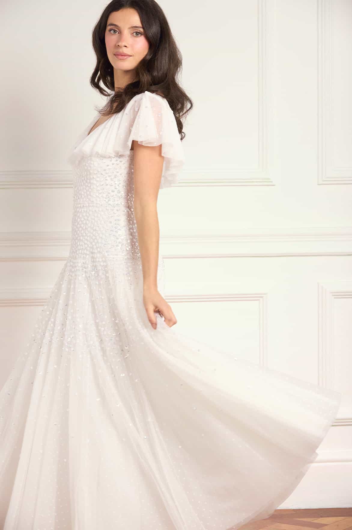 Sunrise Sequin V-Neck Ankle Gown - Image 4