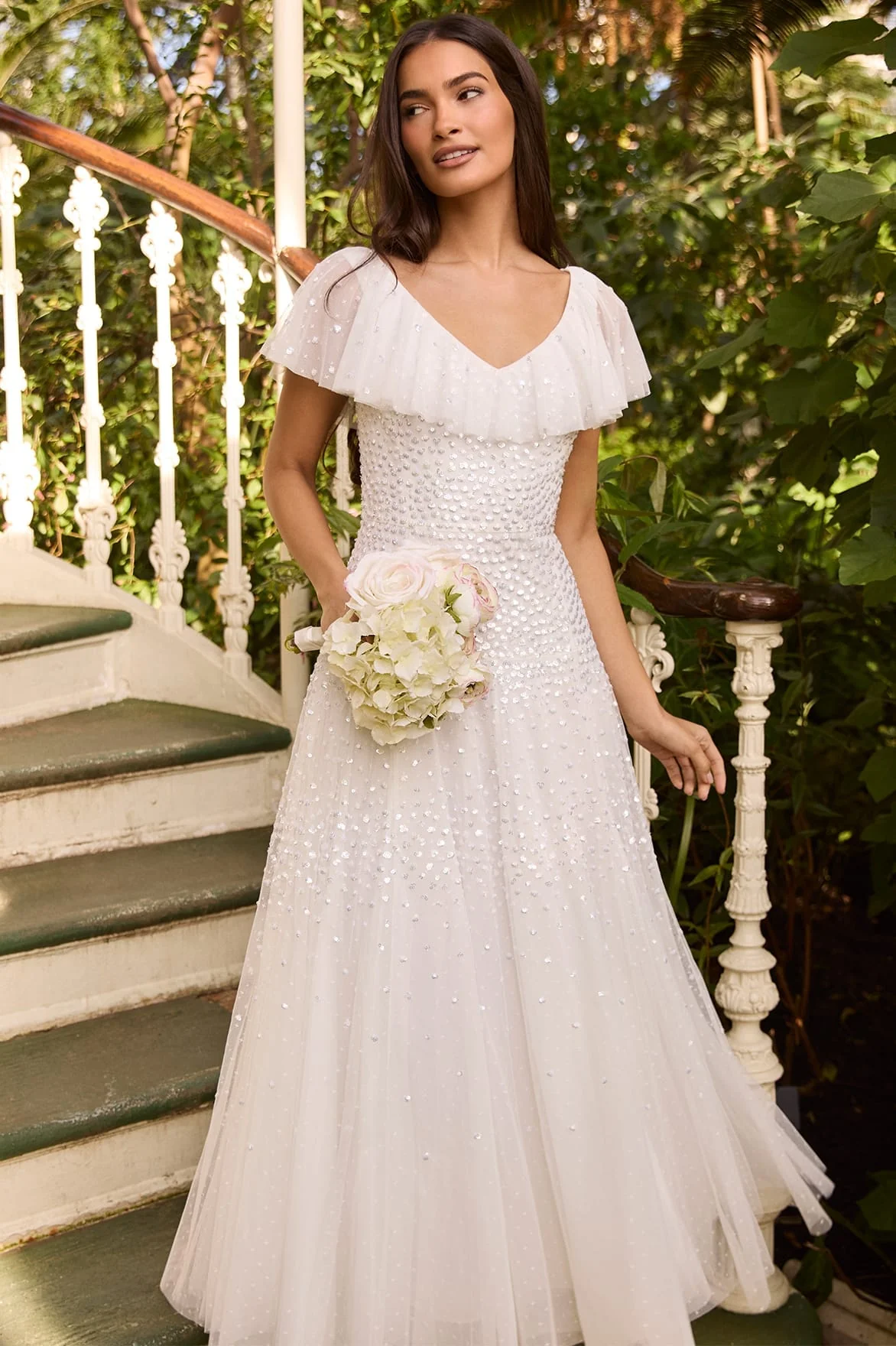 Sunrise Sequin V-Neck Ankle Gown - Image 5