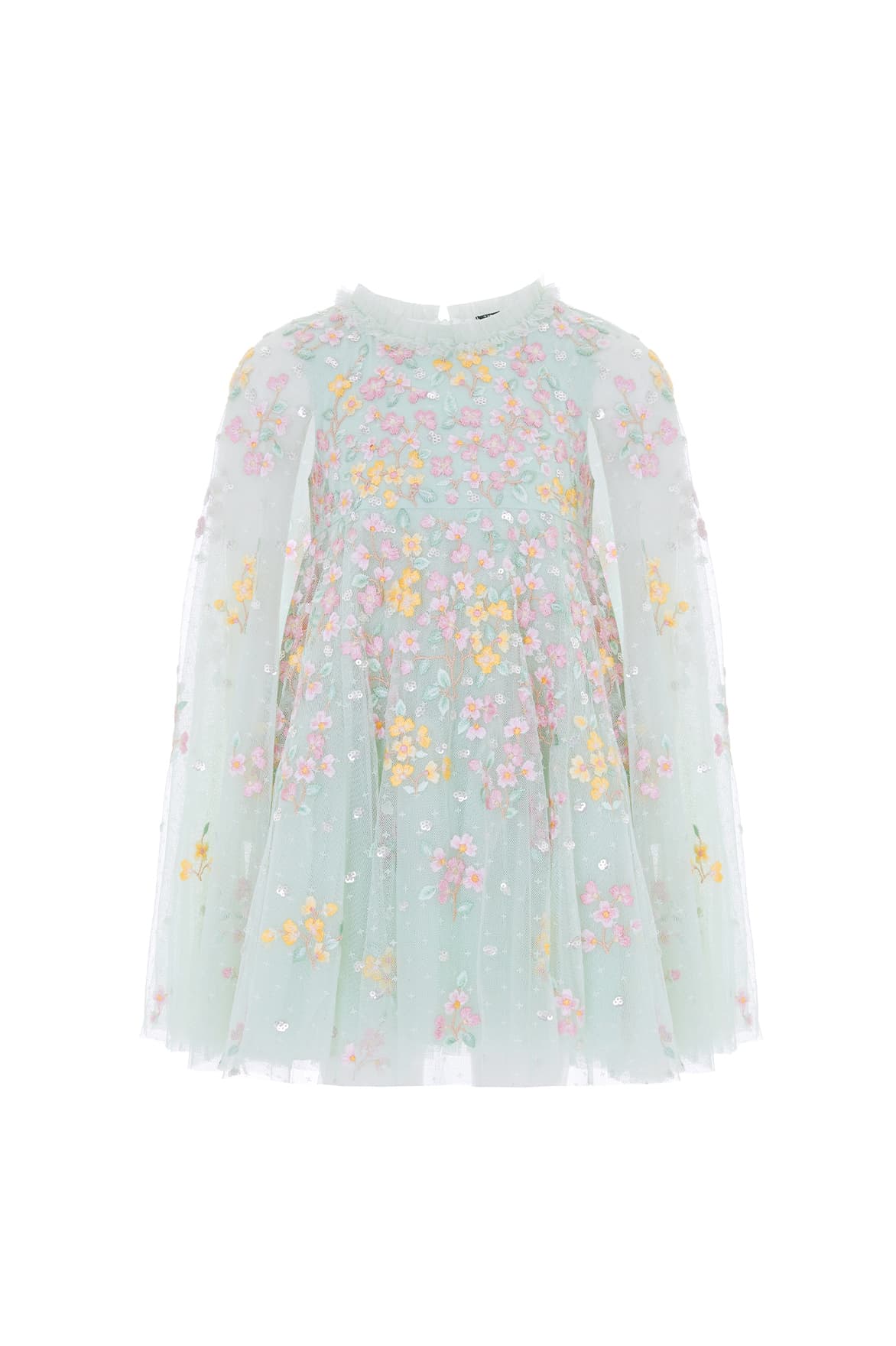 Versailles Ditsy Cape Kids Dress - Image 2
