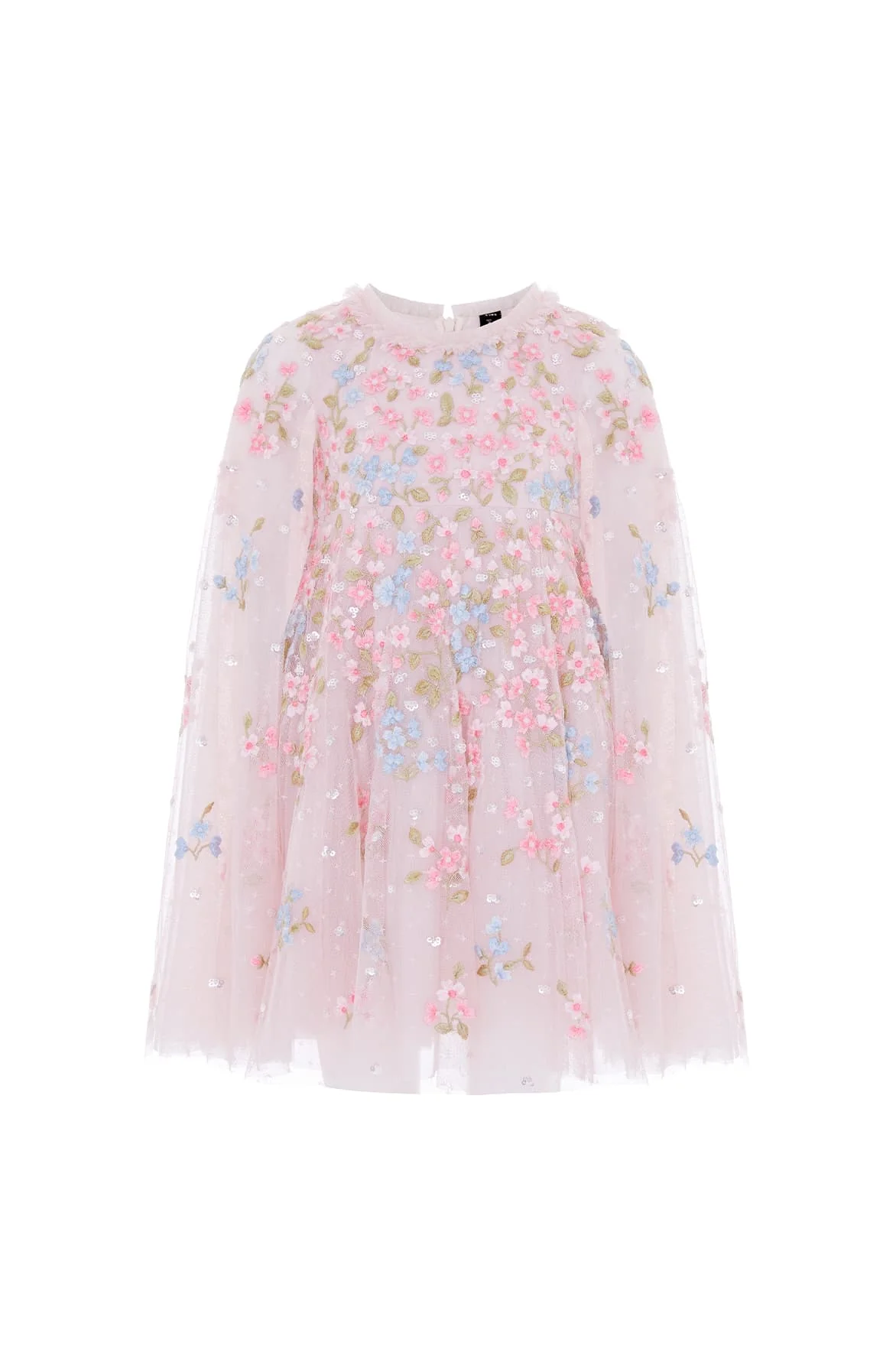 Versailles Ditsy Cape Kids Dress - Image 2
