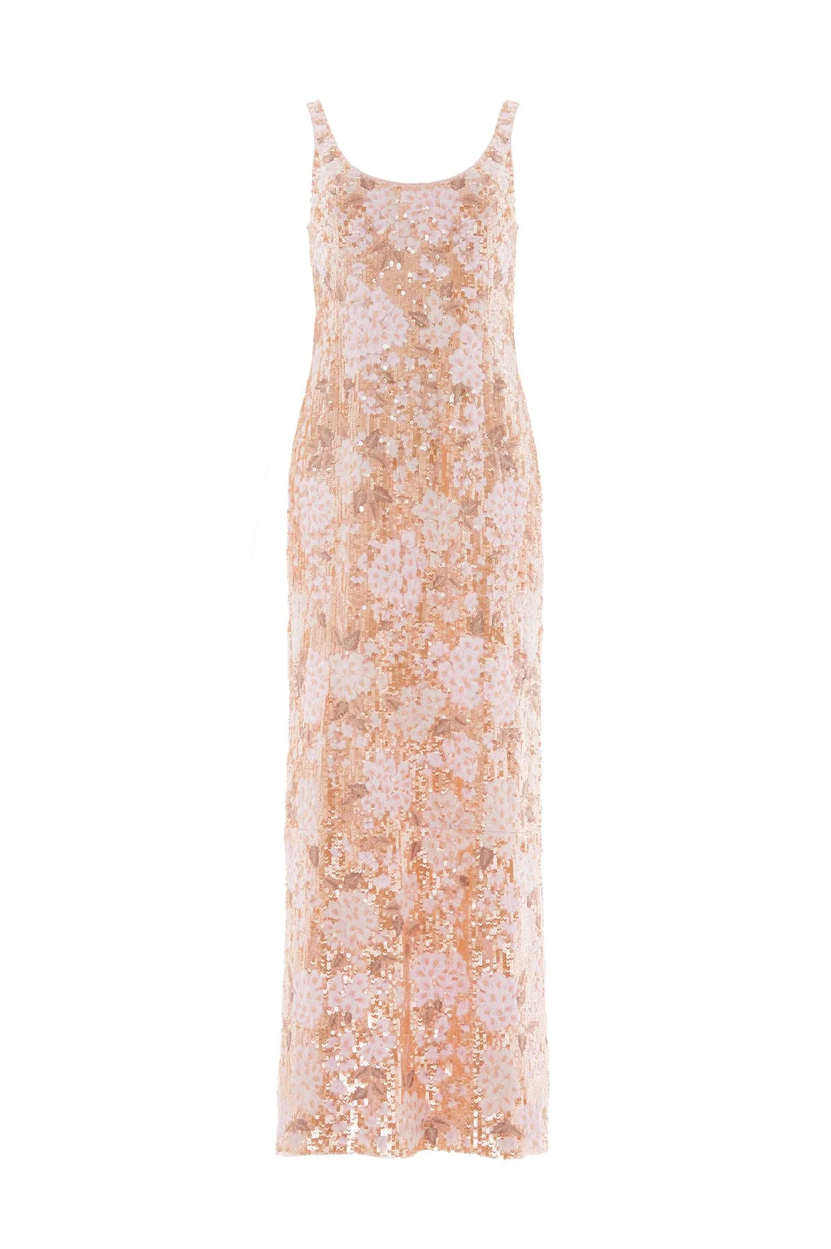 Wisteria Shimmer Georgette Ankle Gown - Image 2