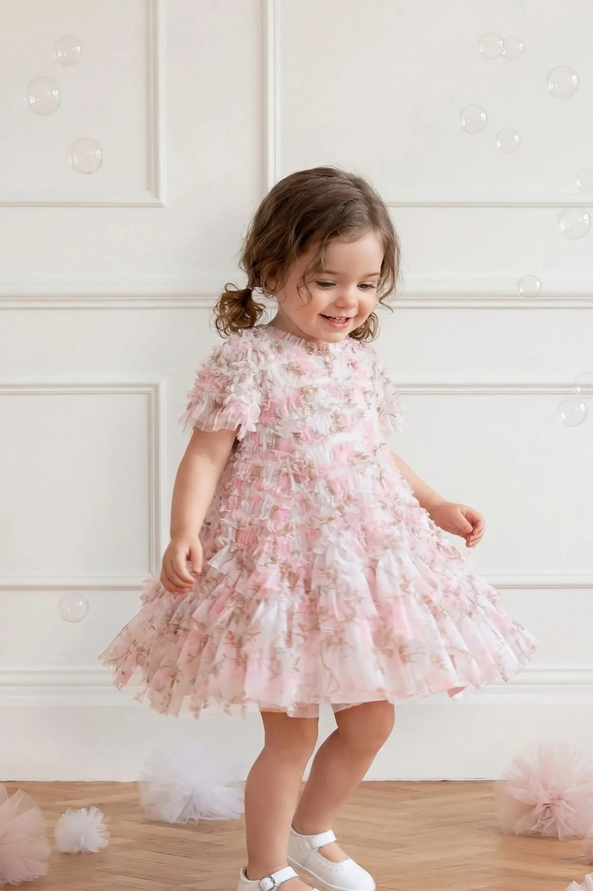 Wisteria Valentine Ruffle Baby Dress - Image 3